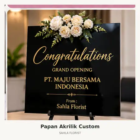 Papan Bunga Akrilik Trans Studio Mall Bandung